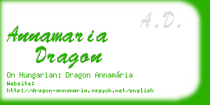 annamaria dragon business card
