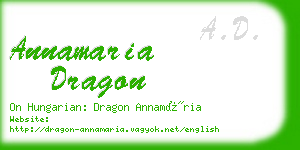 annamaria dragon business card